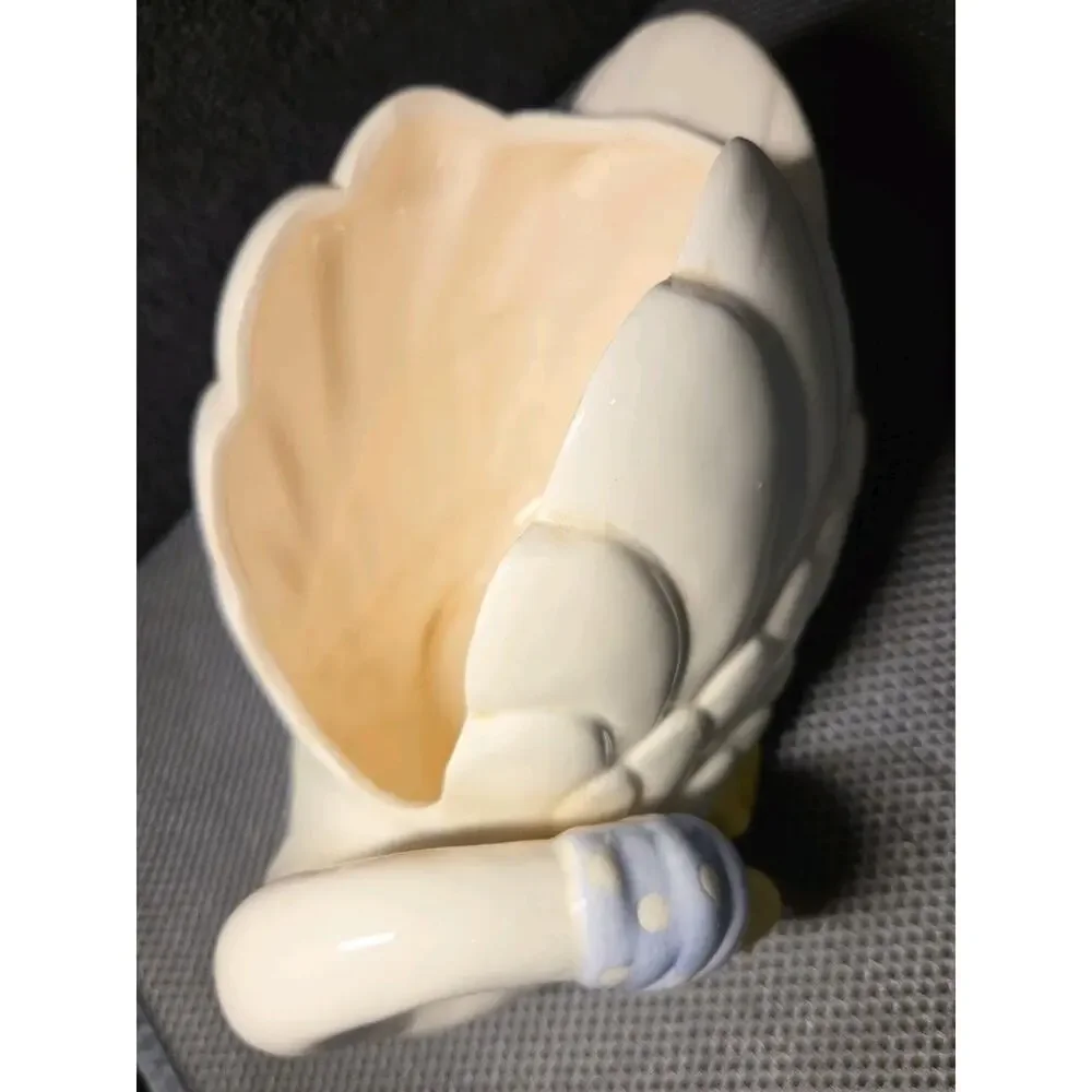 Vntg Goose Planter Wearing Blue/white Bonnet 5